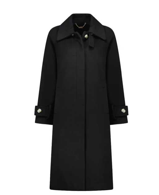 Moke Maddie Wool Coat - Black