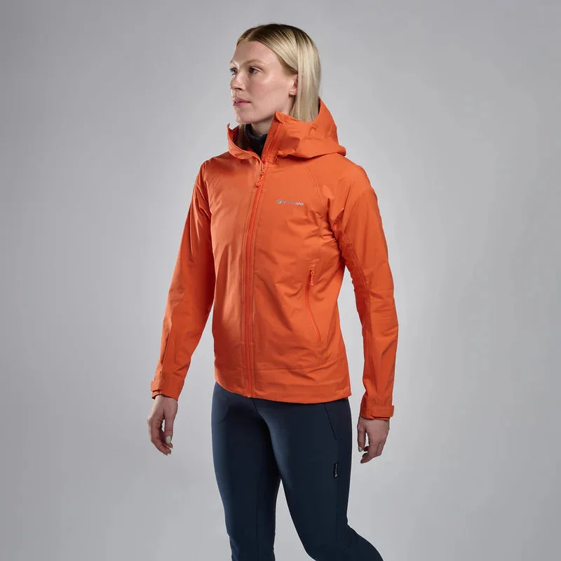 Montane Women's Phase Lite GTX Waterproof Jacket - Tigerlily