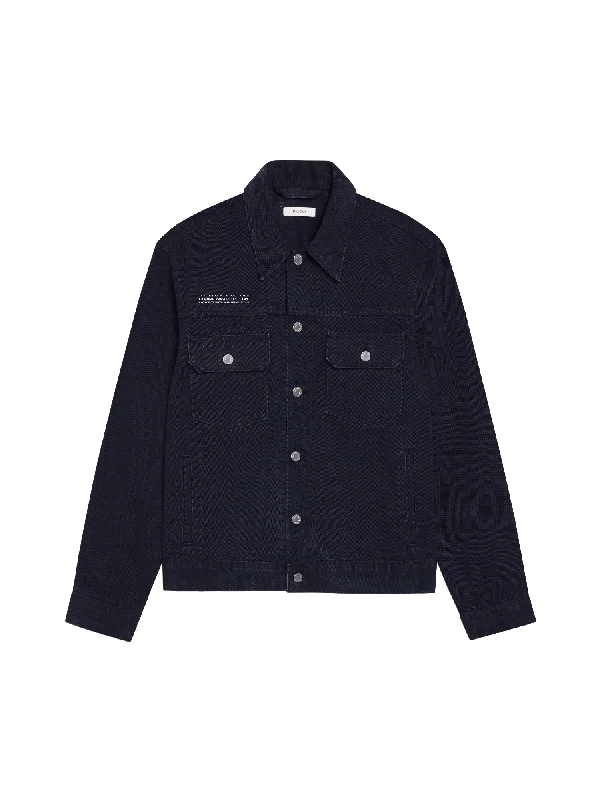 Nettle Denim Jacket—black