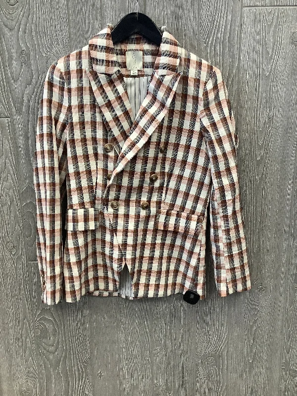 Plaid Pattern Blazer Joie, Size S