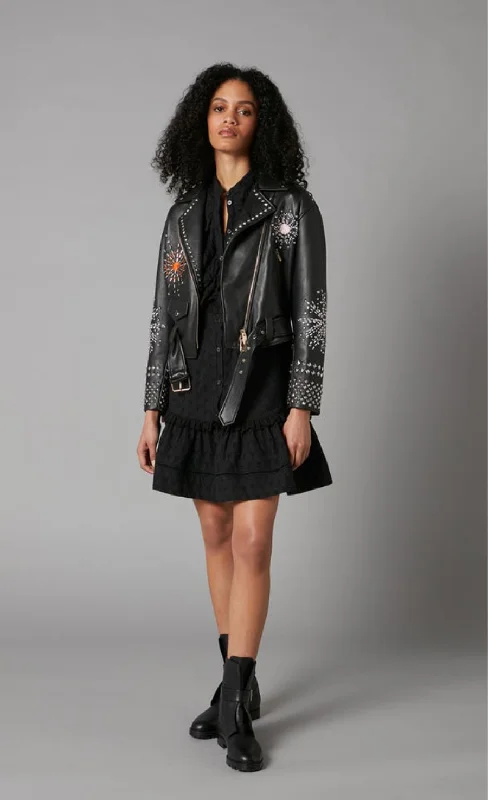 Rebel Leather Jacket - Black