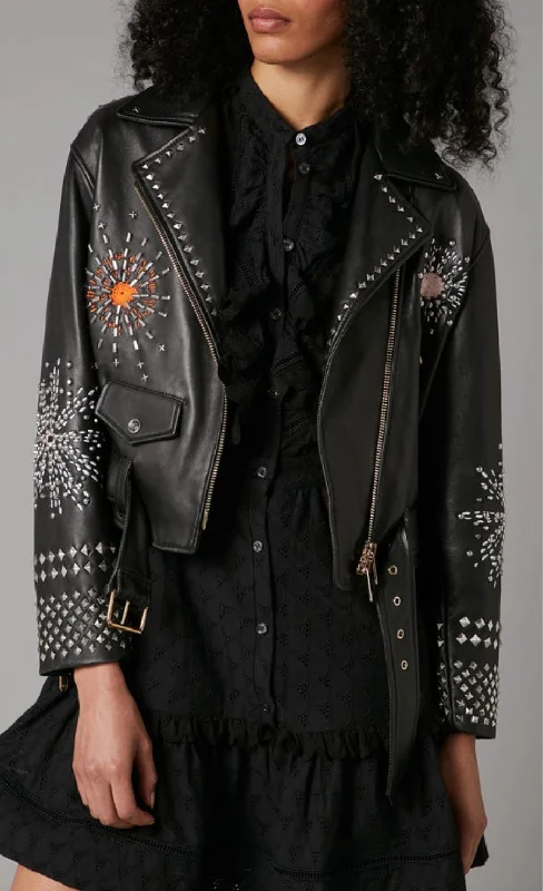 Rebel Leather Jacket - Black