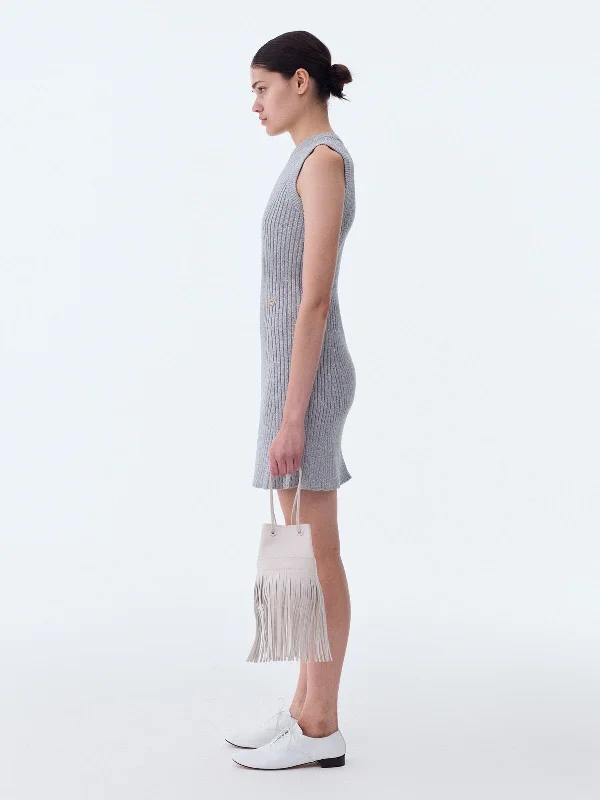 RECTO WOMEN Peony Ribbed Knit Dress