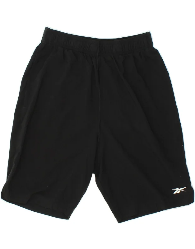 REEBOK Womens Sport Shorts Small Black Polyester