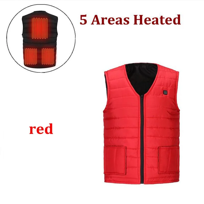 5 areas heated red / M