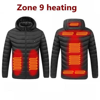 9 Areas Heated Black / M