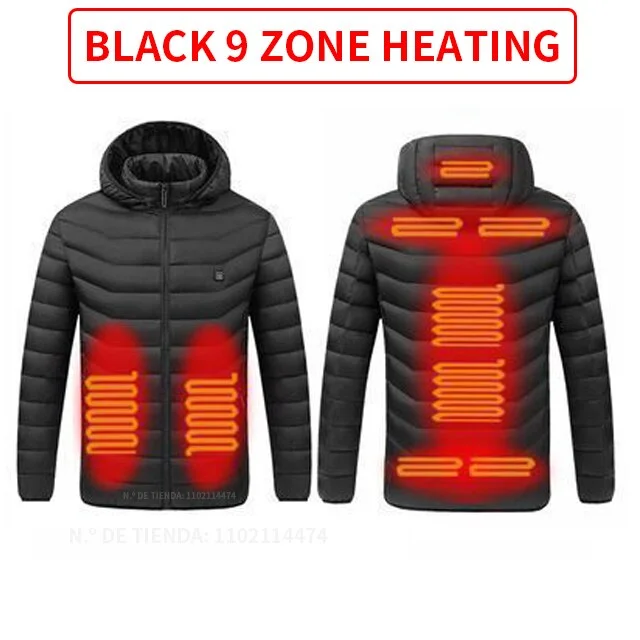 9Areas Heated Black / M