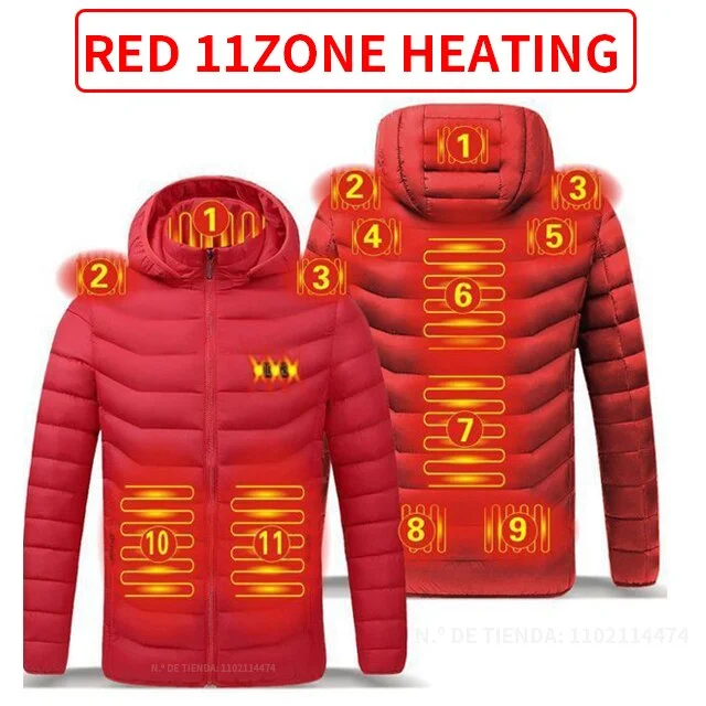 11 Areas Heated Red / M