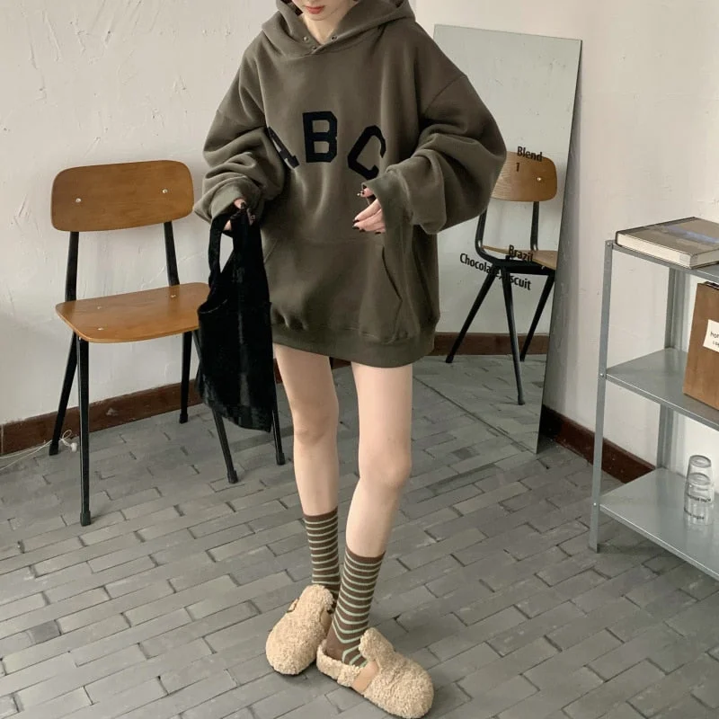 Vintage Oversized Cotton Hoodie