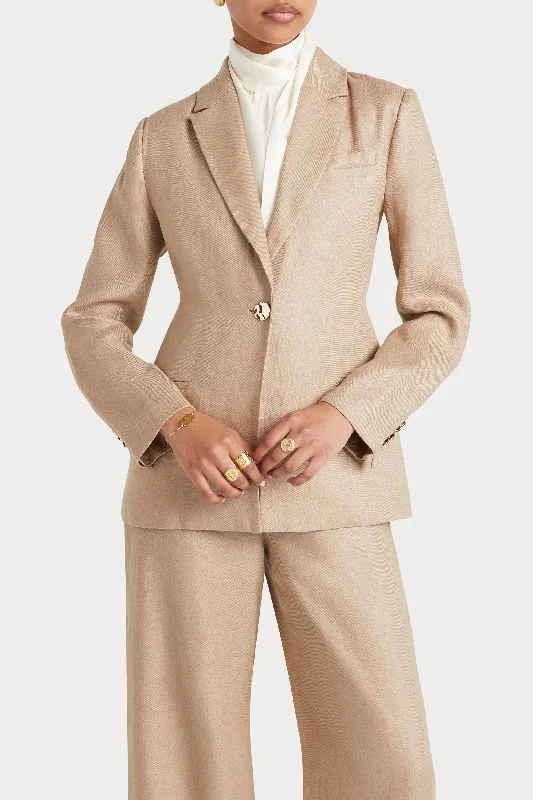 Husk LIZA BLAZER - Flax