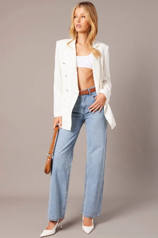 White Blazer Long Sleeve