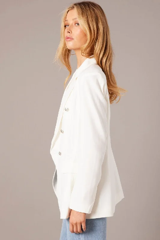 White Blazer Long Sleeve