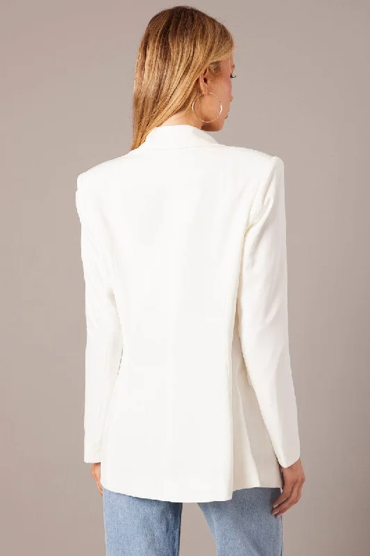 White Blazer Long Sleeve