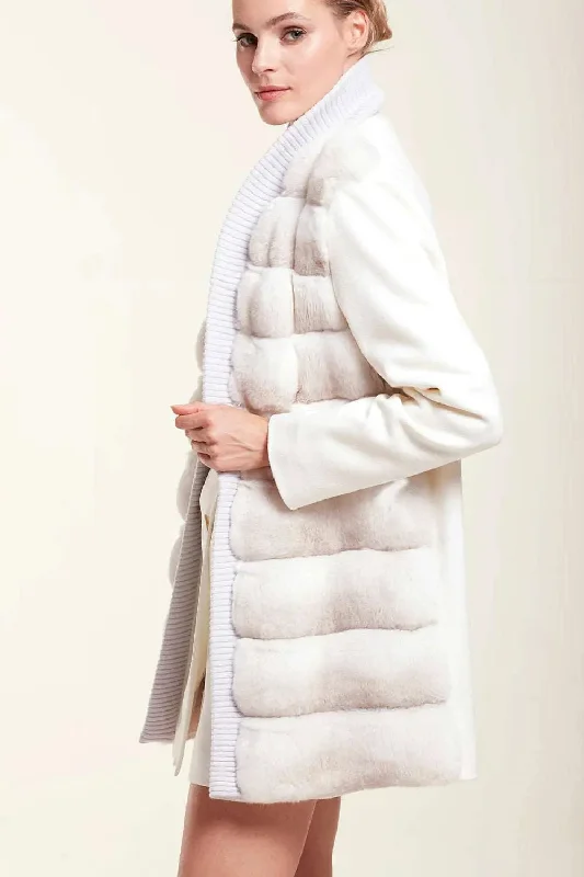 Cashmere coat and chinchilla fur