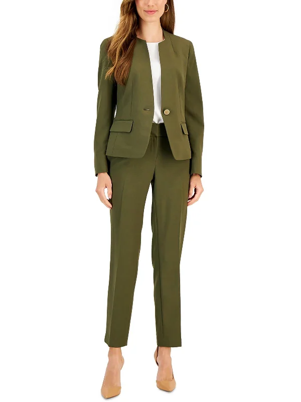 Womens 2PC Polyester Pant Suit