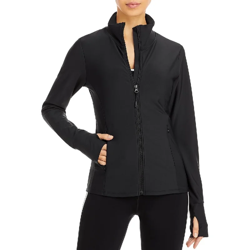 Aqua Womens Zip Up Fitness Athletic Jacket