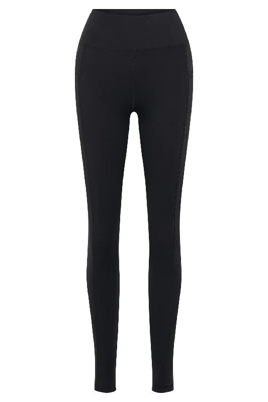 Briar V Back Leggings With Pockets - Black