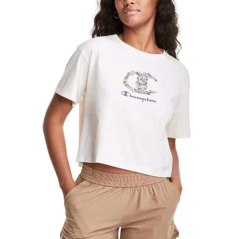 Champion Womens Cropped Fitness Shirts & Tops