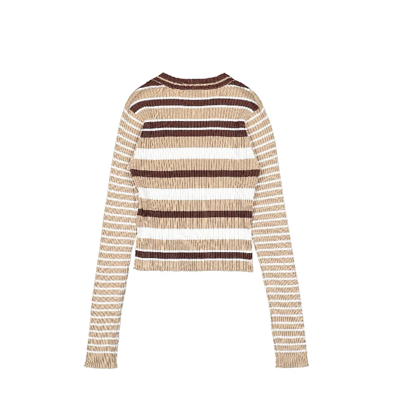 Wmns Go Sophia Ls Ribbed Sweater