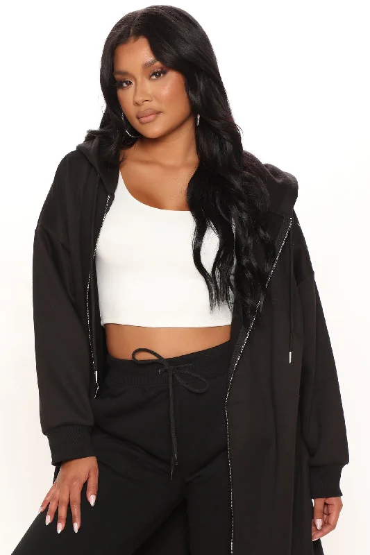 Janice Oversized Sweatshirt - Black