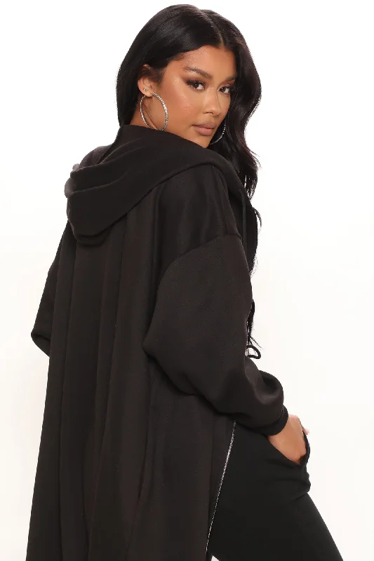 Janice Oversized Sweatshirt - Black