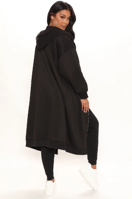 Janice Oversized Sweatshirt - Black