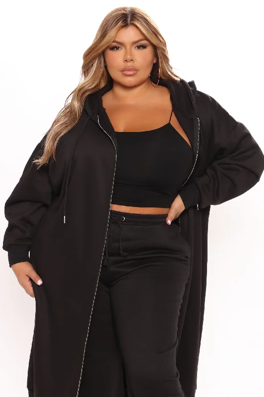 Janice Oversized Sweatshirt - Black