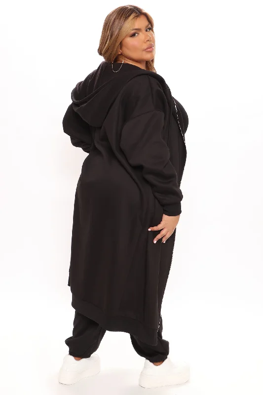 Janice Oversized Sweatshirt - Black