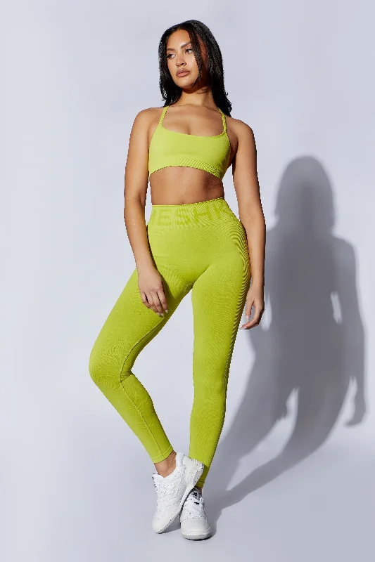 Leia Seamless Leggings - Lime Green