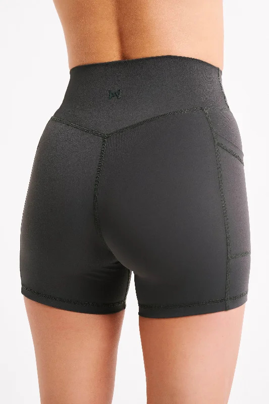 Martina Bike Shorts With Pocket - Charcoal