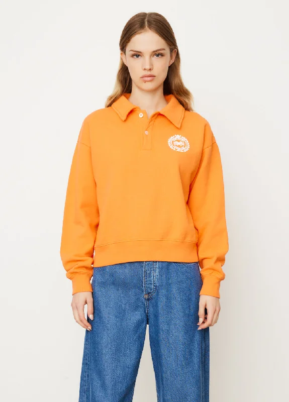 Open Polo Sweatshirt