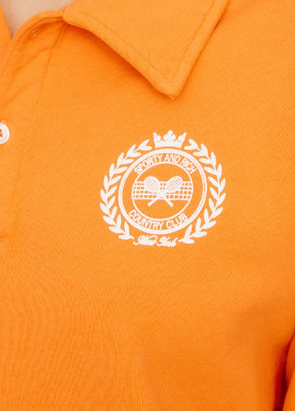 Open Polo Sweatshirt