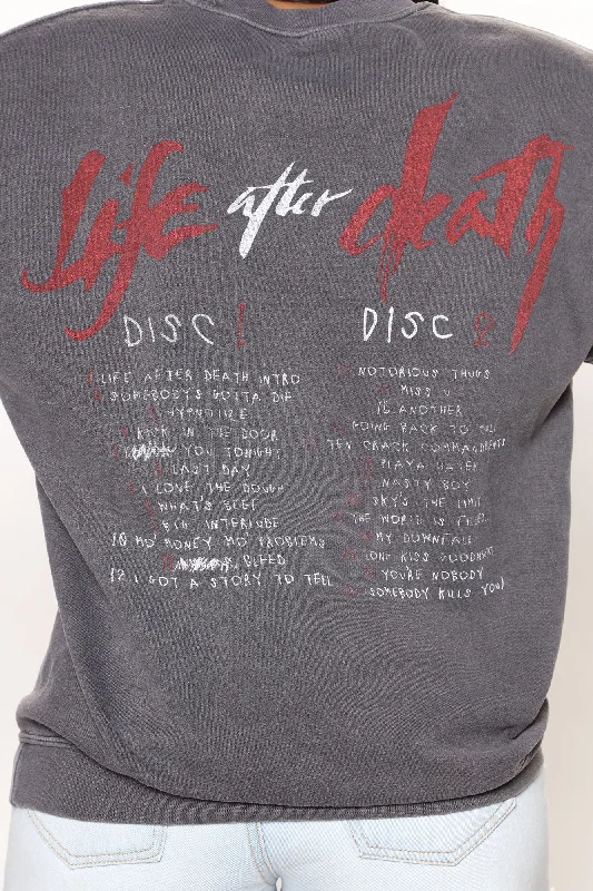 Life After Death Washed Sweatshirt - Black Wash