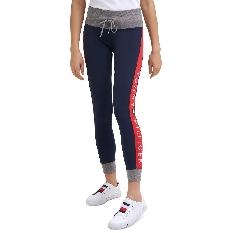 Tommy Hilfiger Sport Womens Heathered Logo Jogger Pants