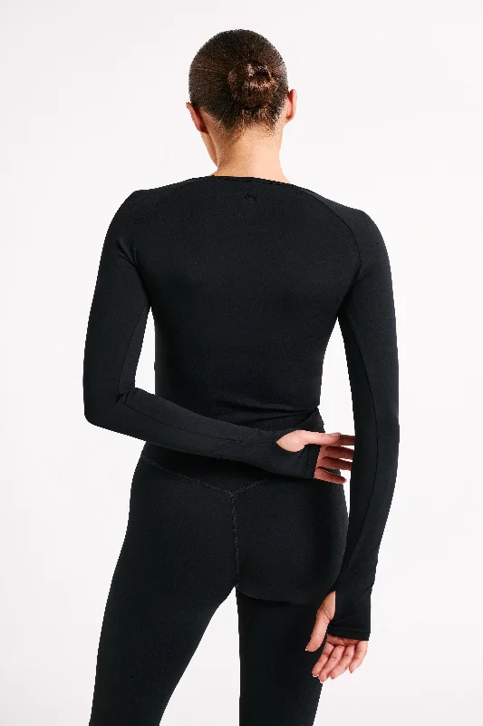 Venus Long Sleeve Top - Black