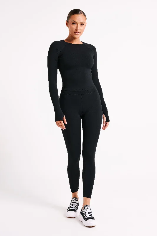 Venus Long Sleeve Top - Black