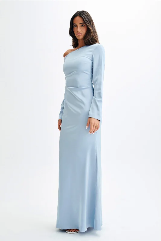 Avery Long Sleeve Maxi Dress - Cornflower Blue