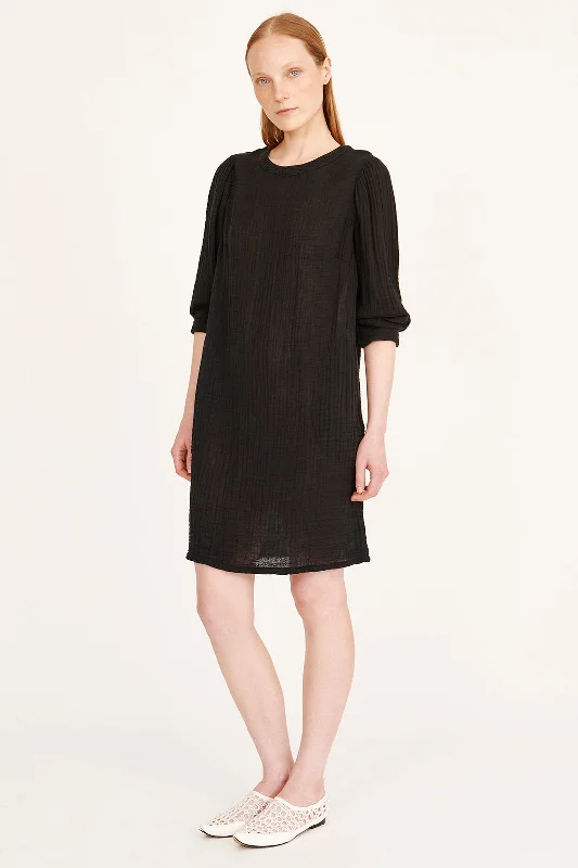 Gauze Black Hyperion Dress