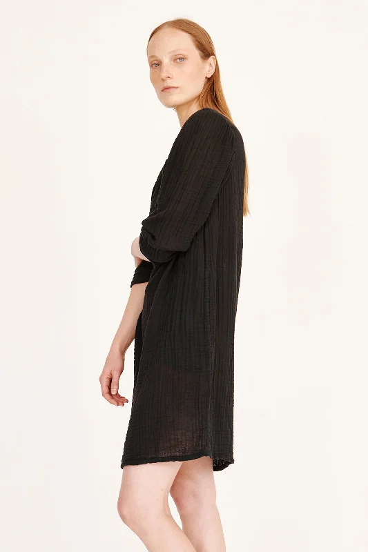 Gauze Black Hyperion Dress