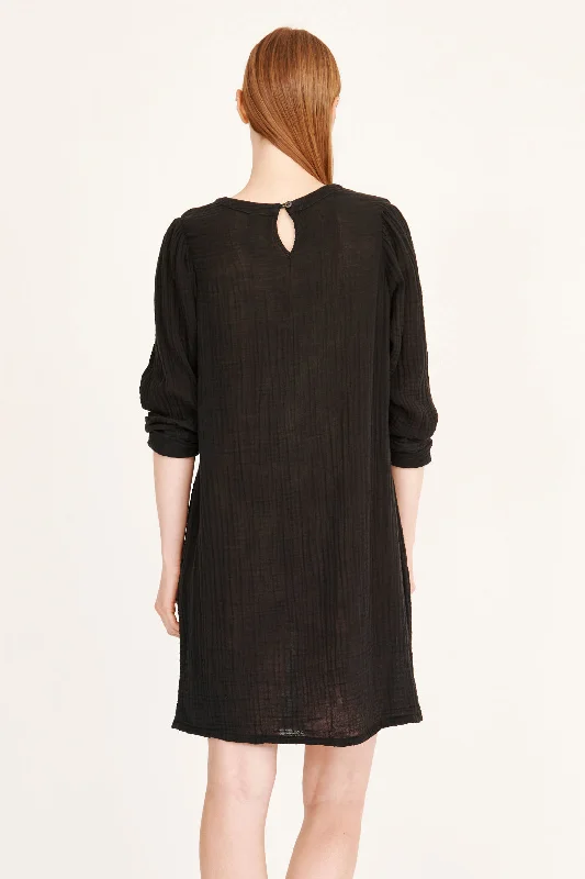 Gauze Black Hyperion Dress