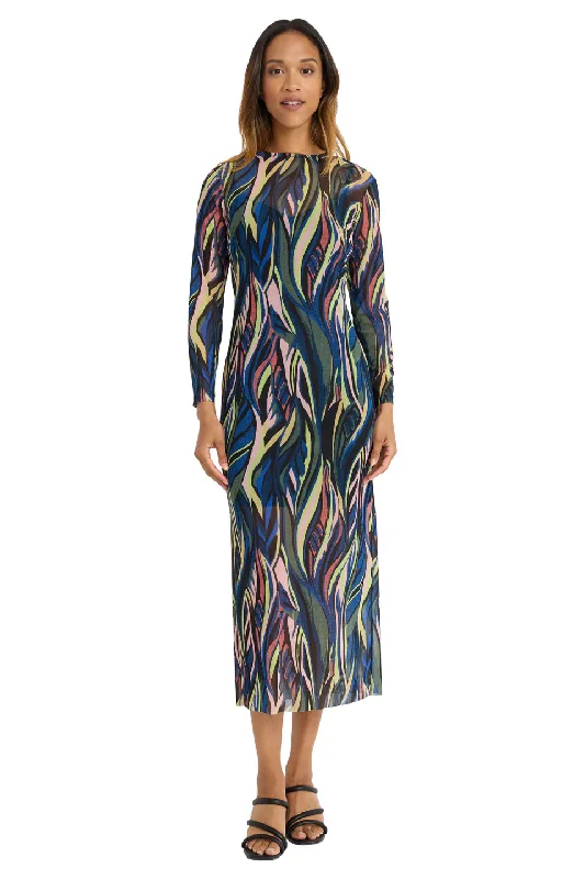 Donna Morgan Enchanted Mesh Dress