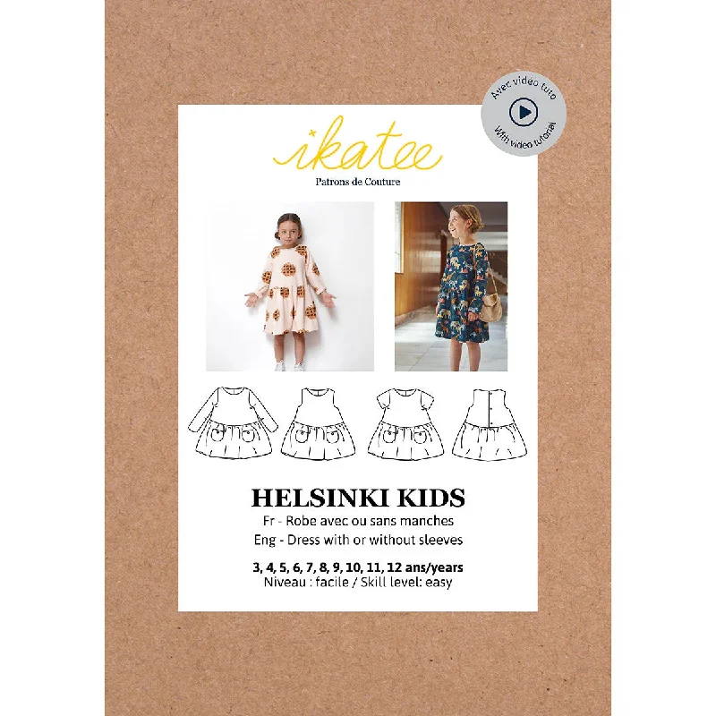 Helsinki dress - Kids - Sewing Pattern | Ikatee