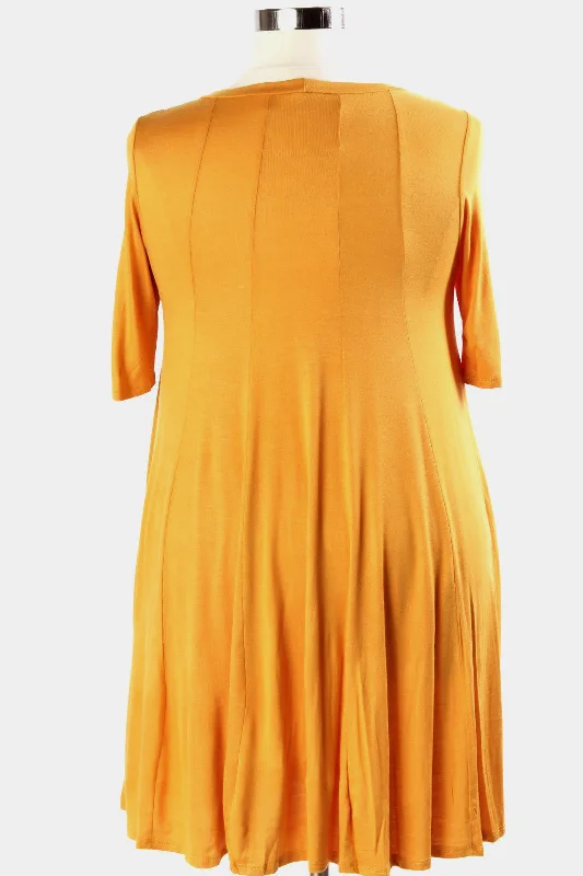 Meadow Midi Dress - Mustard