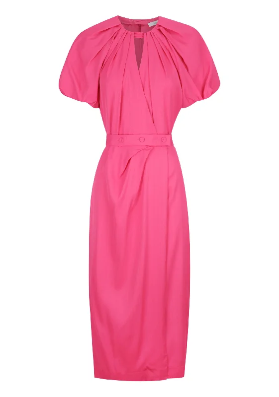 MORRISON WAVERLEY MIDI DRESS - PINK