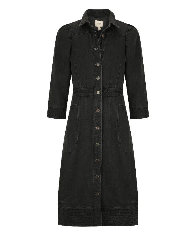 Nash Denim Dress_Black