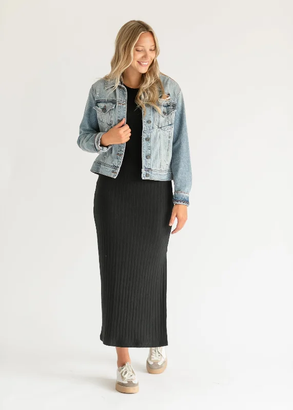 Raewyn Ribbed Knit Maxi Dress