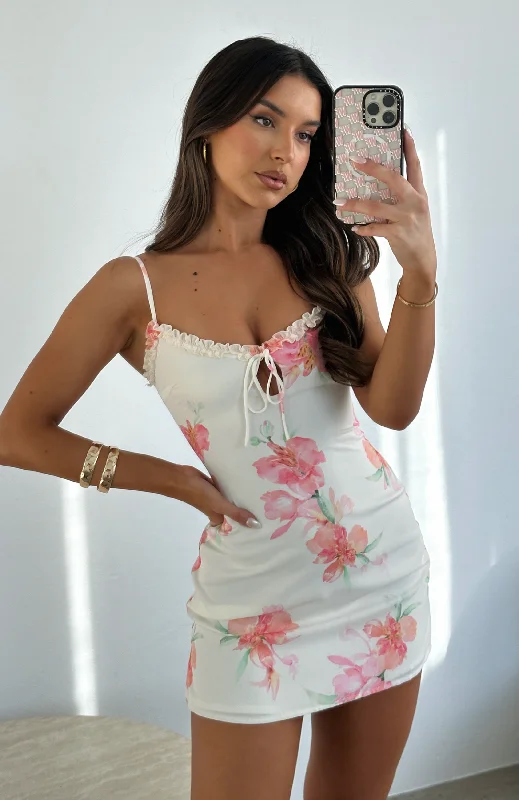 That One Friend Mini Dress Peachy Bloom