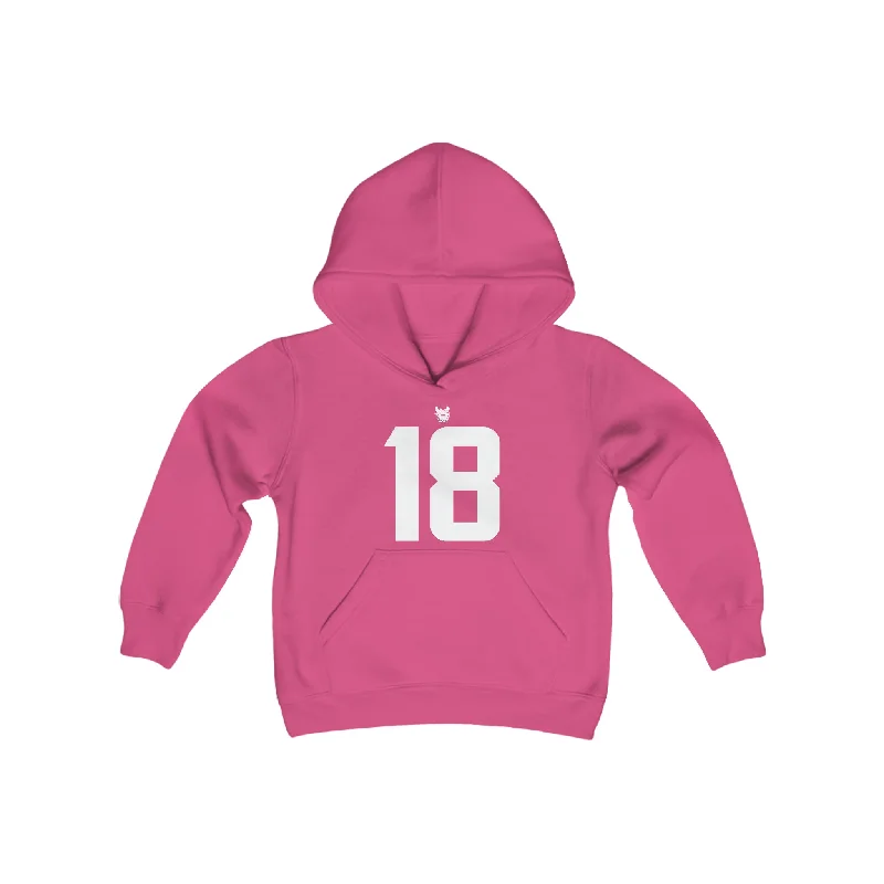 Youth Heavy Blend Hoodie - Jersey #18