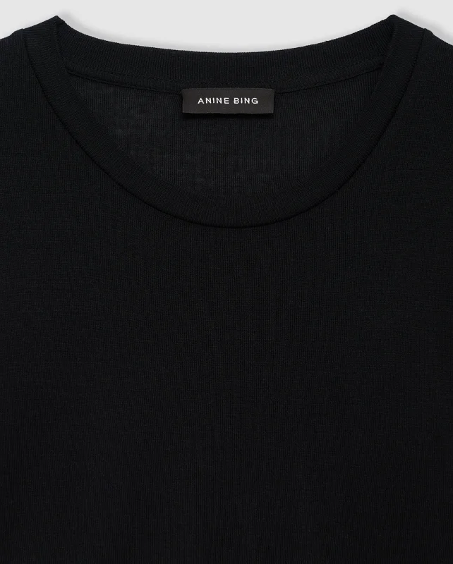 AMANI LONG SLEEVE TEE / BLACK