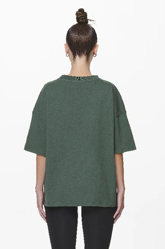 Bel Air Heavy Oversized Tee Washed Sage Green Gum